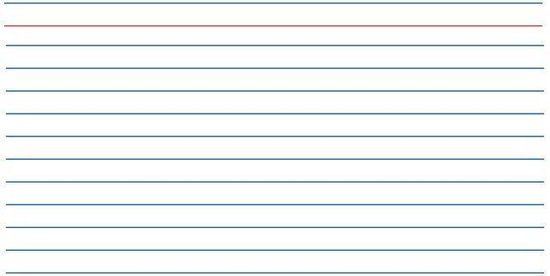 Kangaro Systeemkaart - 55 x 90 mm - Lijn - 100 stuks - K-6100