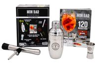 Mon bar à cocktails 2025: Coffret avec 1 shaker, 1 doseur double, 1 pilon et 1 bec doseur
