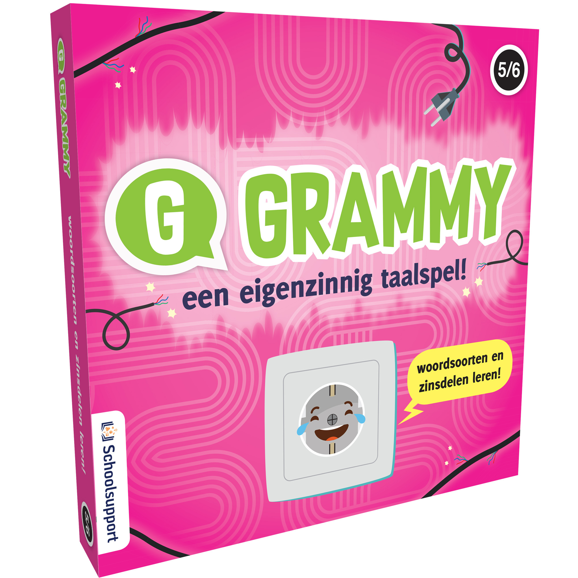 Schoolsupport Grammy - woordsoorten en zinsdelen leren - groep 5 en 6 - doos met 4 spelletjes