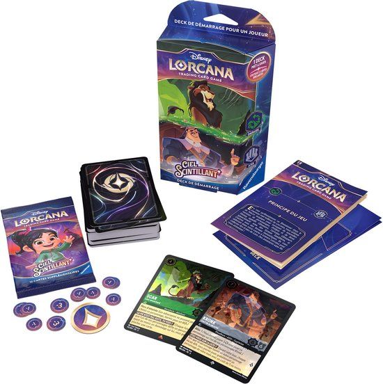 Ravensburger Disney Lorcana JCC : Le retour d’Ursula - Deck de démarrage Émeraude & Acier - FR