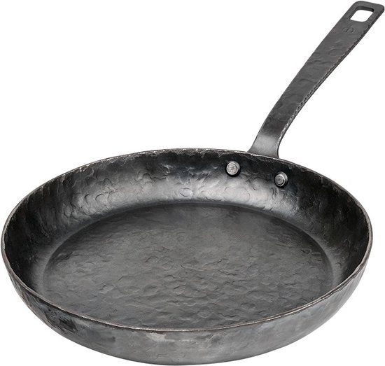 Forged Essentials Koekenpan 24cm - Staal - PFAS-vrij - Alle warmtebronnen incl. inductie