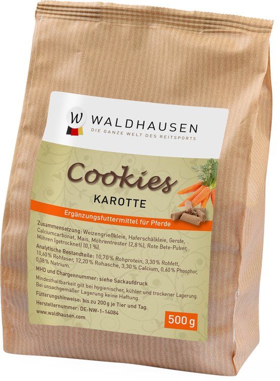 Waldhausen Cookies Koekjes Paardensnoepjes Appel 500 gr