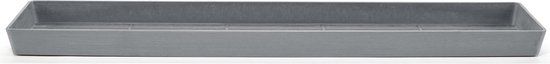 Ecopots Saucer Rectangular - Blue Grey - 63,5 x 15,5 x H3,3 cm - Rechthoekige blauwgrijze onderschotel