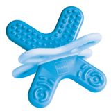 MAM Bite & Relax Phase 2 bijtring, speciaal voor de kiezen, extra lichte MAM-bijtring met 3D-vorm, bijtspeeltje baby, vanaf 4+ maanden, blauw