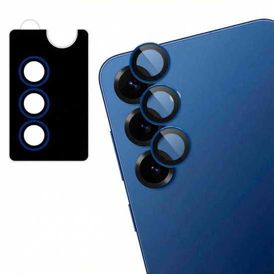 imoshion Camera Lens Protector - Geschikt voor Samsung Galaxy S25 Plus - 2 Pack - Navy