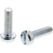 Rs Pro - Vis à métaux M4 à tête cylindrique fendue en acier, 40mm (prix pour sachet de 100)