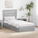 Maison Exclusive - Lit de rangement, couleur gris Sonoma, 90 x 190 cm, en panneaux de particules