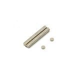 N42 Neodymium magneet voor kunst, handwerk, modelproductie - 3 mm diameter x 1 mm dik - 0,19 kg trein - pak van 50