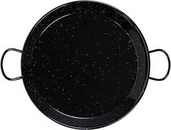 Vaello La Valenciana Paella Pan - 32 cm - Geëmailleerd staal - Zwart