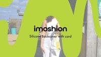 imoshion Siliconen hoesje met koord voor de iPhone 16 - Zwart