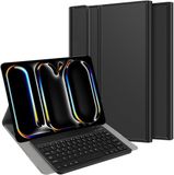 Just in Case Housse de tablette avec clavier pour iPad Pro 13 (2025 / 2024) M5 / M4 - Étui clavier Bluetooth QWERTY - Noir