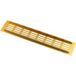 Gedotec Grille d'aération en aluminium avec entretoises rainurées, 60 mm - Or anodisé - 800 mm