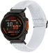 By Qubix - Elastische Solo Loop nylon bandje - Wit - 26mm Quickfit - Geschikt voor Garmin Fenix 7X / 6X / 5X