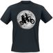 Sesame Street Ernie and Bert - Moon Bikers Heren T-shirt - zwart - S