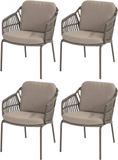AVH-Collectie Montreal Montreal stoel bank loungeset 3 delig antraciet rope