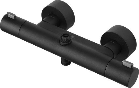 Ben Lavion1 Douche Thermostaatkraan - Gestructureerd Zwart - Design