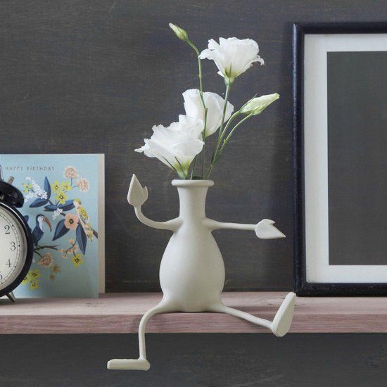 Peleg Design Florino Flexibele Vaas - Grijs - 7.5cm Diameter - Siliconen