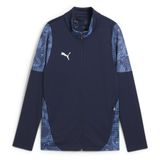 PUMA Veste d'Entraînement teamCUP - Bleu/Argenté/Bleu Enfant, pointure 176 cm