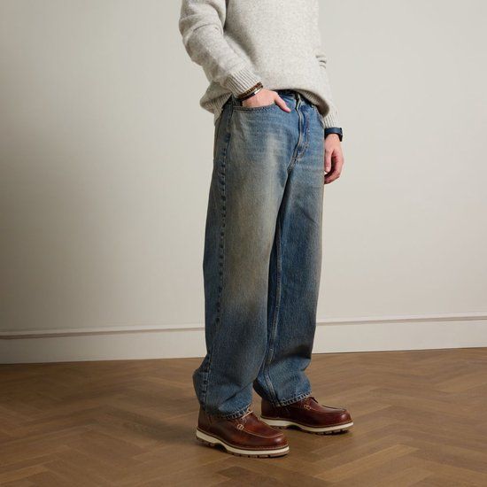 No Stress Cognac leren veterboots Heren Maat 41