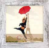 HAES deco Houten fotolijst Paris wit/bruin 20x20 cm