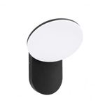 M Ledme - Hubb 10 W led-wandlamp voor buiten, warm licht 3000 K, 920 lumen, IP54 waterdicht, moderne zwarte afwerking, decoratieve verlichting voor terras, tuin of gevel