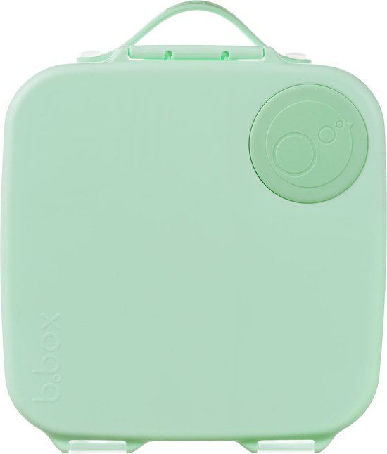 b.box Lunchbox | Jumbo Bentobox met 4 Vakken (2 Lekvrij), Afneembare Scheidingswand, Gelkoelelement | Ideaal voor School | Vanaf 3+ | Inhoud 2L