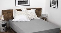 Home Linge Passion Hoeslaken, lichtgrijs, 160 x 200 + 25 cm, 100% katoen, 57 draden/cm² (Oeko-Tex label)
