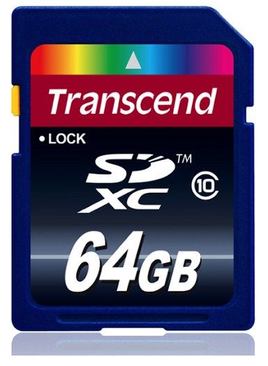 Transcend 64GB SDXC Class 10 SD Memory Card