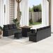 Maison Exclusive - Salon de jardin, 10 pièces, en résine tressée noire