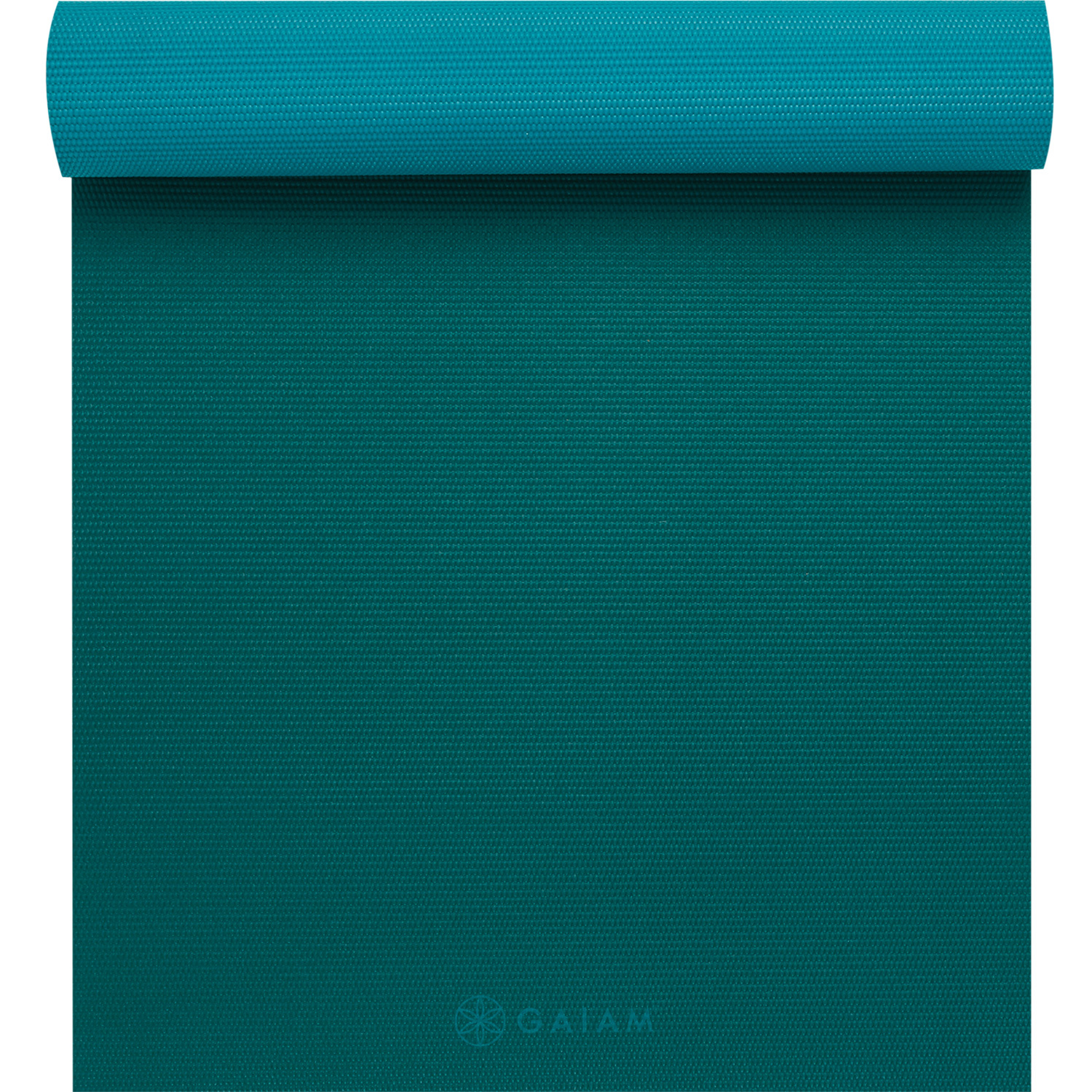 Gaiam 2-Color Yoga Mat - 4 mm - Turquoise Sea