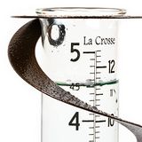La Crosse 704-56357-INT Helix Spiraal Metaal Regenmeter, Gehamerd