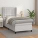 Maison Exclusive - Sommier À Lattes De Lit Avec Matelas Blanc 100x200cm Similicuir