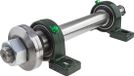 forsplit - Gaz avec paliers (UCP207) - Ø 30 mm de prise - Filetage à gauche - Longueur 400 mm - Pour scie circulaire
