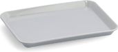 Zeller dienblad - rechthoek - lichtgrijs - melamine - 24 x 18 cm