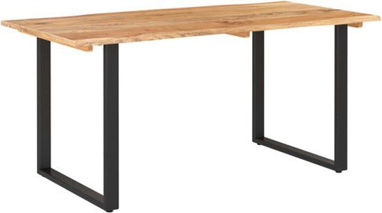 vidaXL Eettafel 154x80x76 cm Massief Acaciahout