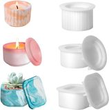 Unyqoos® Siliconen Gietvormen Set voor Creatieve Kaarsenhouders en Decoratieve Objecten