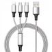 Itimport 3-in-1 MICRO USB-C naar iPhone USB-C oplaadkabel, 5A