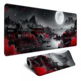 Japanse Kantoor Mat Volle Maan Riverside Grote Gaming Muismat Uitgebreide XL Muismat Laptop Toetsenbord Mat Desktop Muismat 80 x 30 cm Bureaudecoratie