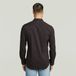 G-Star Uniform Slim Shirt l\s Heren Lange Mouw Katoen/Polyester Slim Fit Casual Effen Zwart L