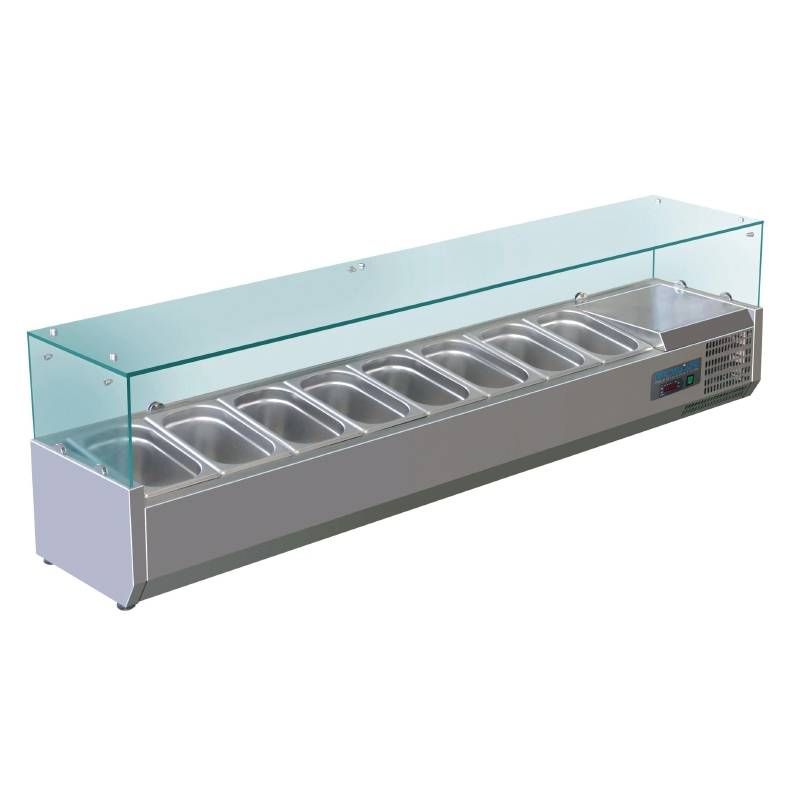 Polar Opzetkoelvitrine 9 x GN 14 - BEST VERKOCHT