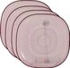 Decoris Ontbijtbord - 4 stuks - Roze - 20,5 cm - Kunststof