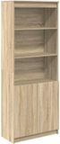 vidaXL Hoge kast 70x35x180 cm bewerkt hout sonoma eikenkleurig