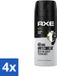 Axe Spray déodorant Gold Oud Wood Vanille 4 x 150 ml