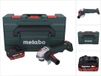 Metabo WPB 18 LT BL 11-125 Quick meuleuse d'angle sans fil 18 V 125 mm sans balais + 1x batterie 5,5 Ah + metaBOX - sans chargeur