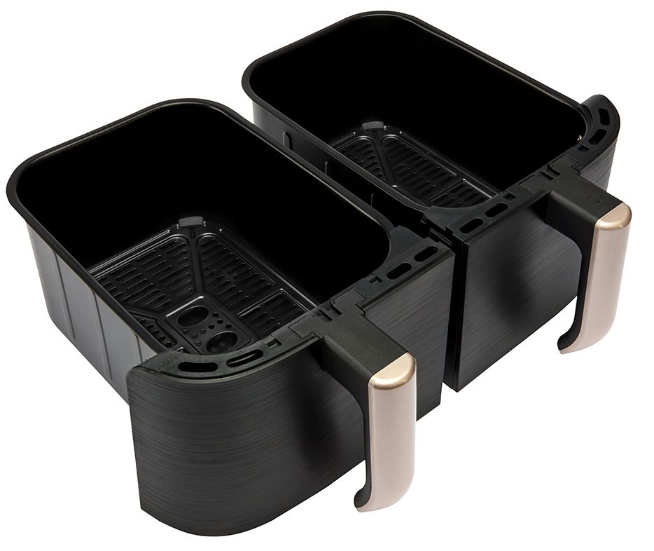 Russell Hobbs Satisfry Dual Basket 9L Airfryer - 2800W - Zwart/Champagne