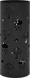 vidaXL Porte-parapluies - Acier - Noir