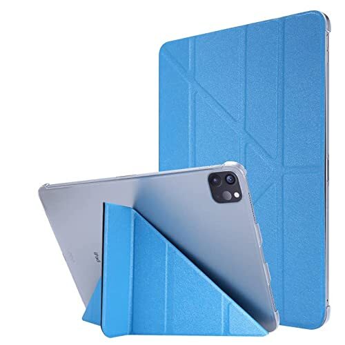 Morain Case voor iPad 10.2 Inch 2021/2020 iPad 9e/8e generatie & 2019 iPad 7e generatie, beschermhoes met TPU achterkant, Auto Sleep/Wake Cover, Blauw