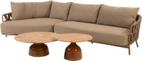 4 Seasons Outdoor June Biarritz chaise longue loungeset 4-delig amber