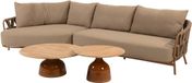 4 Seasons Outdoor June Biarritz chaise longue loungeset 4-delig amber