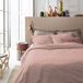 Cinderella Lyn ensemble de housse de couette 2 personnes 200x200cm coton rose + 2 taies d'oreiller 60x70